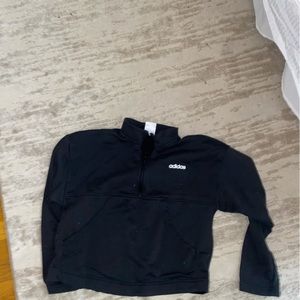 Adidas cropped quarter zip